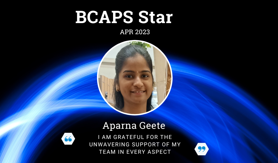 BCAPS Star - Aparna Geete